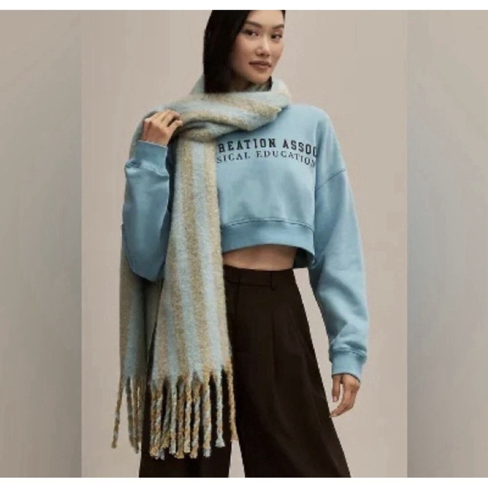Anthropologie | BRUSHED WOVEN SCARF: VERTICAL STRIPE EDITION